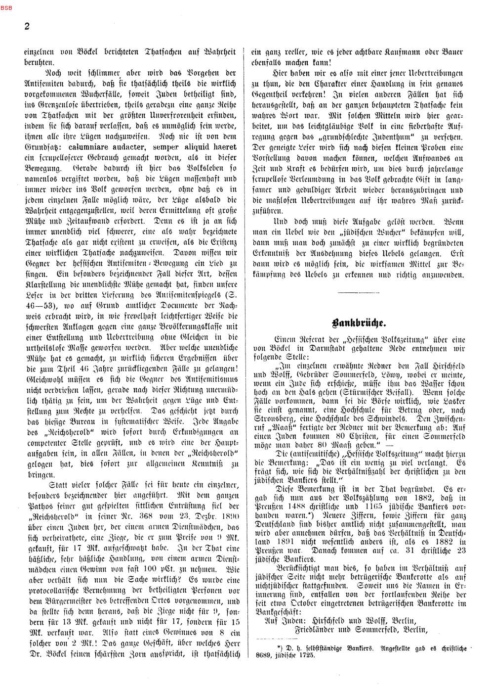 Der Verein zur Abwehr des Antisemitismus Marburg. Strategien II: Artikelserie Georg Winters "Der Antisemitismus in Kurhessen und seine Bekämpfung" in den "Mitteilungen aus dem Verein des Antisemitismus", Dezember 1891 - September 1892.