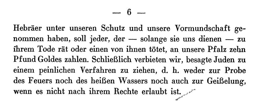 Schutzprivileg Ludwigs des Frommen für zwei Juden, o. J.