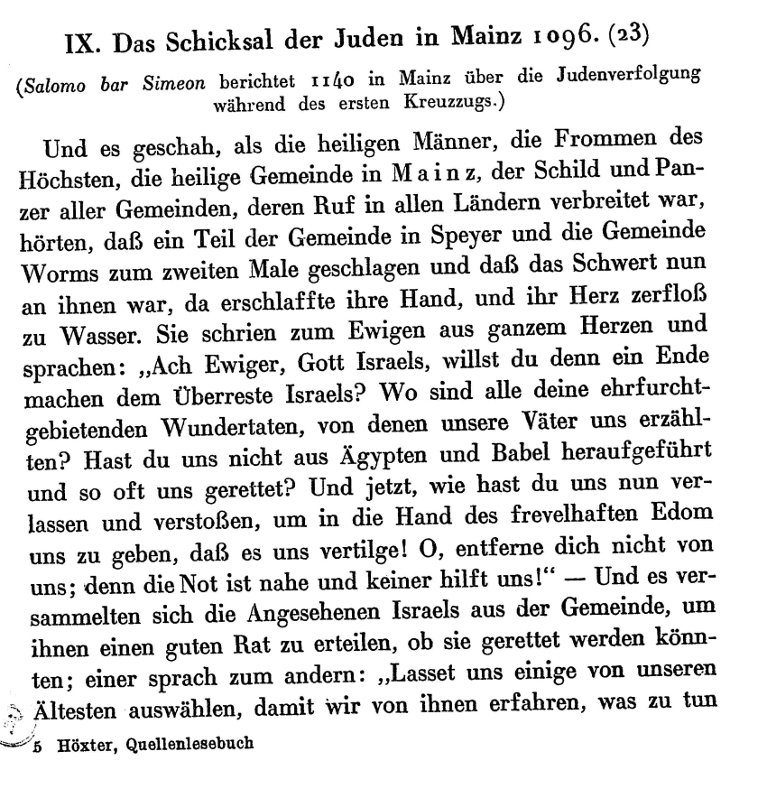 Vorbereitung zum Zweiten Kreuzzug: Judenmord zu Würzburg 1147