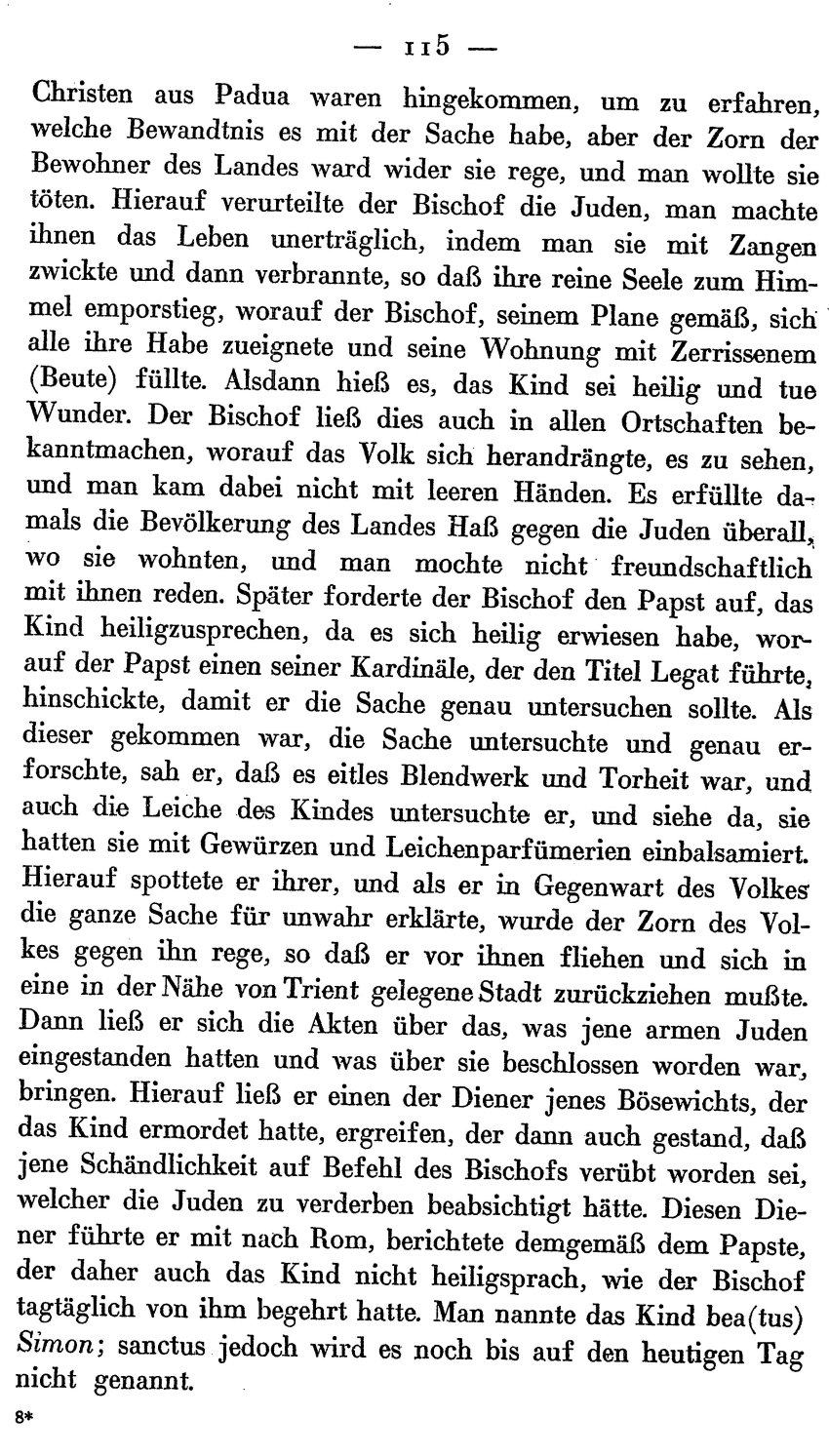 Die Blutlüge von Trient, 1475