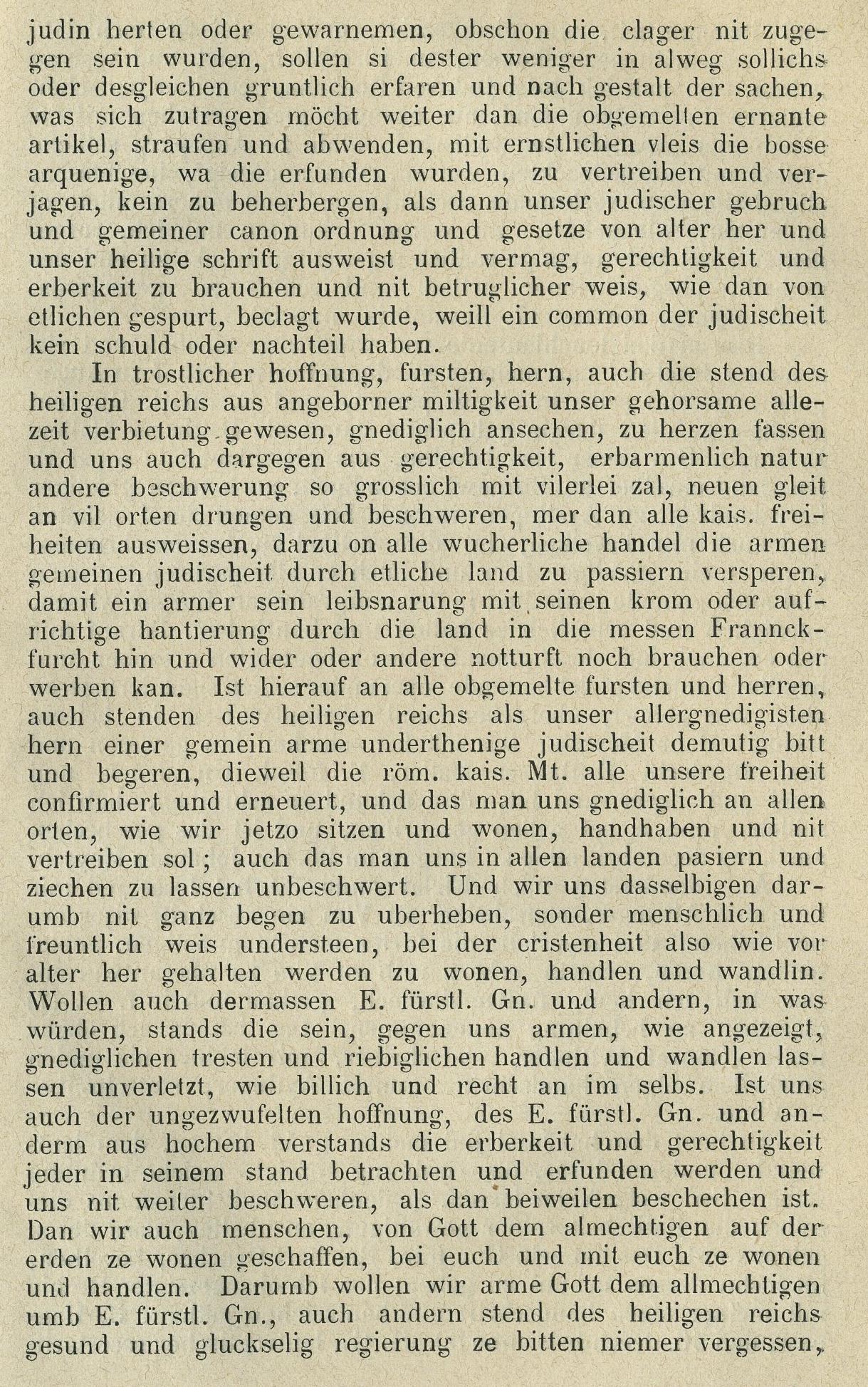 Artikel und Ordnung, so durch Josel juden von Rossheim, gemeiner jüdischer regierer, aufgericht und beschlossen worden, gehalten im reichstag zu Augspurgk im jar 1530