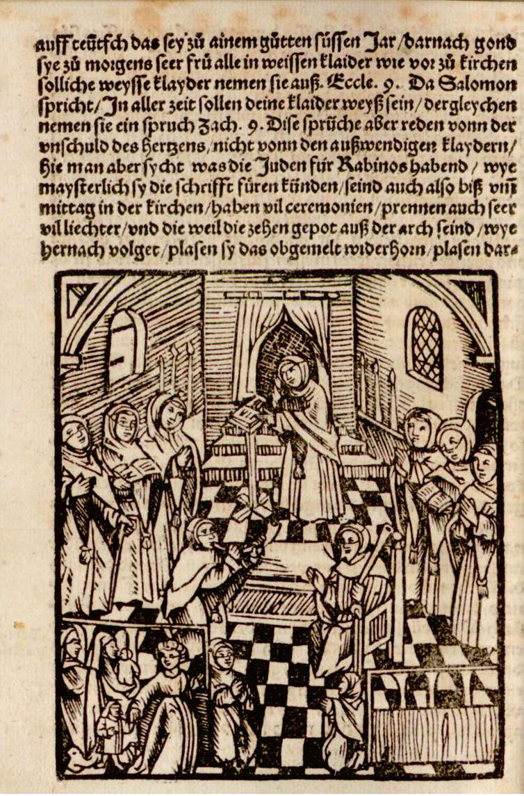 Auszüge aus Antonius Margarithas Schrift "Der gantz Jüdisch glaub", Augsburg 1530 (erster Druck)