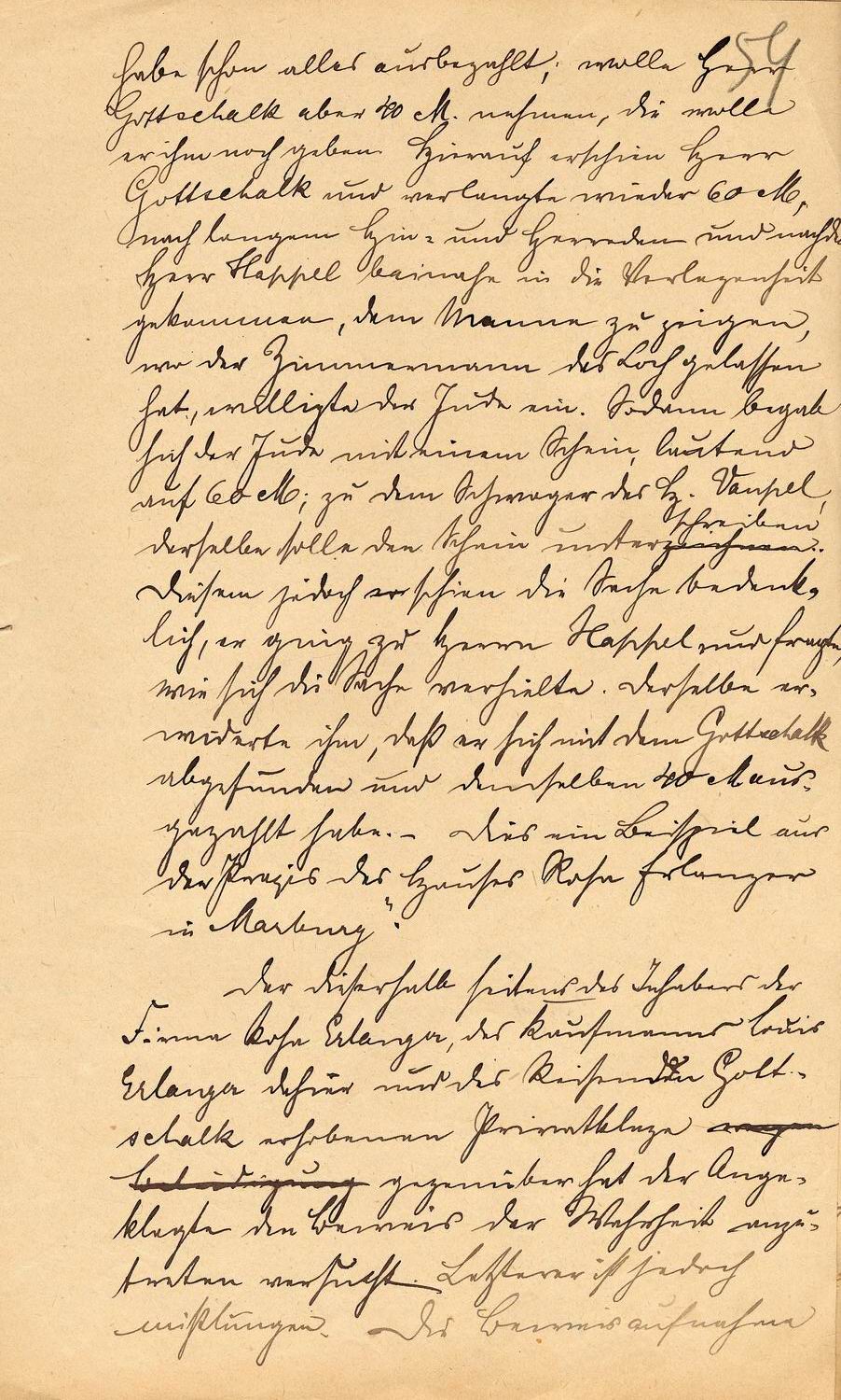 Auszug aus dem Urteilsspruch des Amtsgerichts Marburg in der Privatklage der Juden Erlanger und Gottschalk gegen Otto Böckel wegen Beleidigung, 24. Juli 1890.