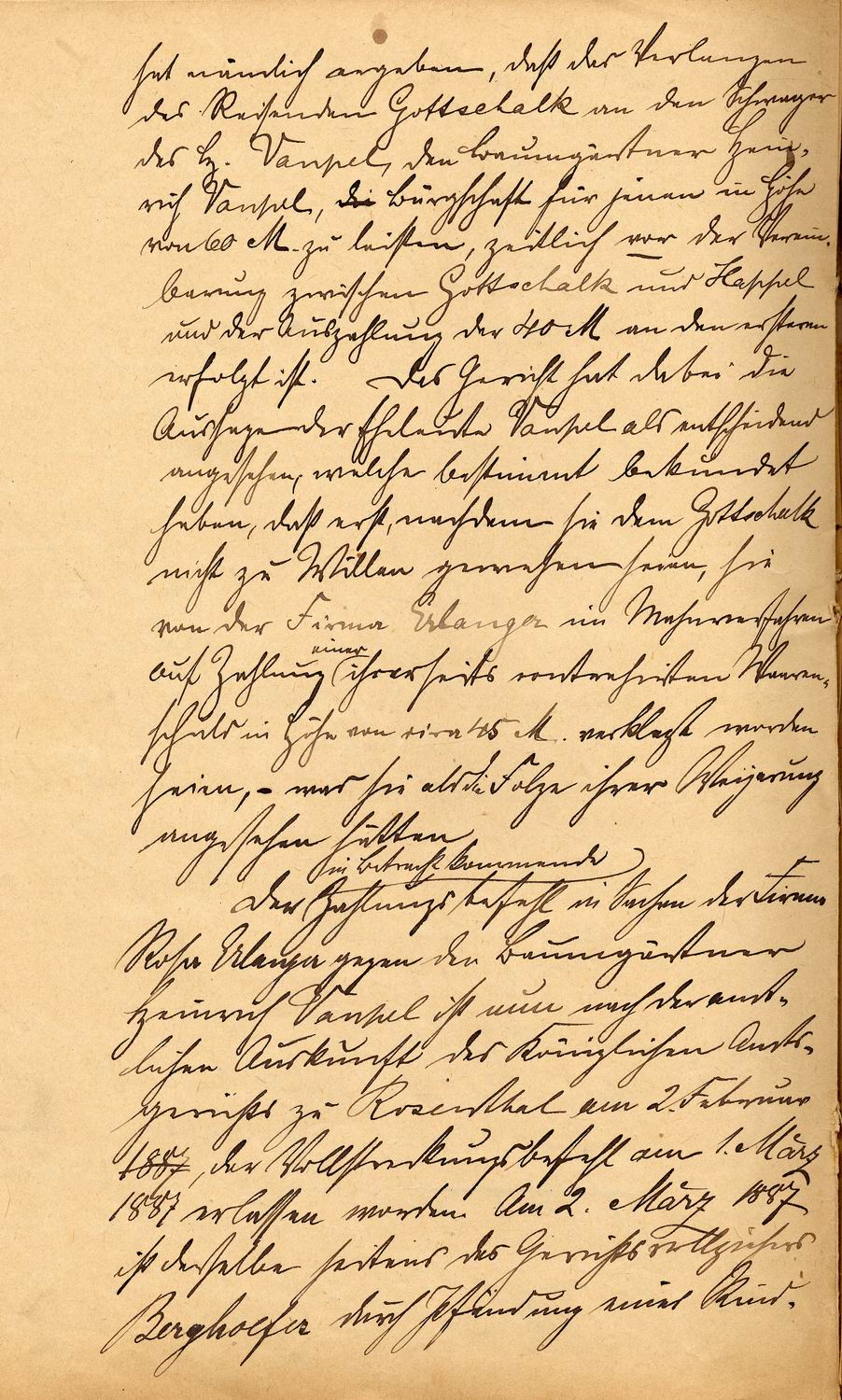 Auszug aus dem Urteilsspruch des Amtsgerichts Marburg in der Privatklage der Juden Erlanger und Gottschalk gegen Otto Böckel wegen Beleidigung, 24. Juli 1890.