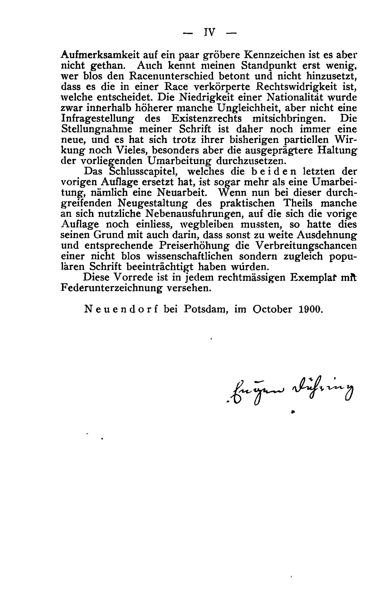 Auszuge aus Eugen Dühring: "Die Judenfrage als Frage des Racencharacters", 5. Auflage 1901