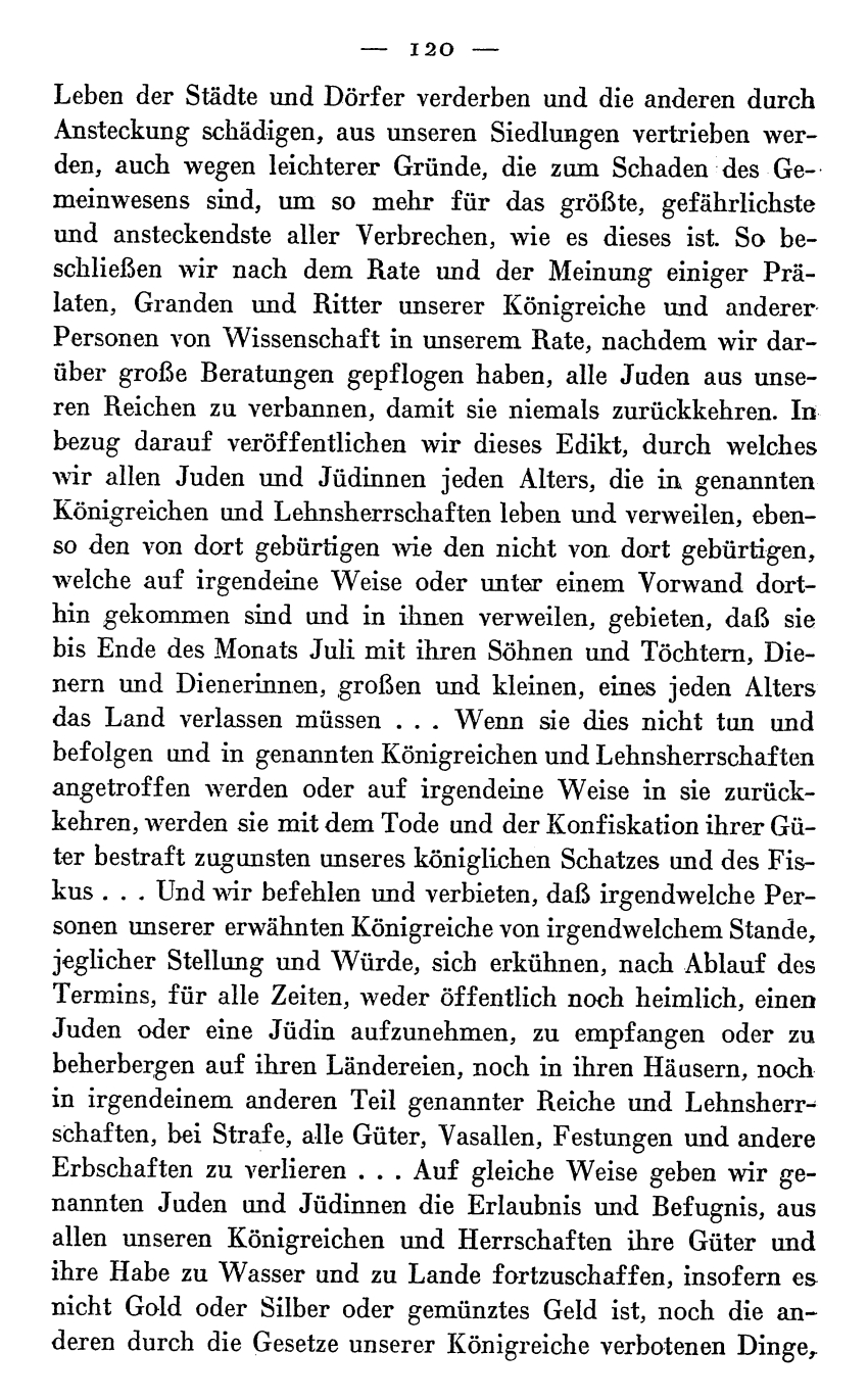 Generaledikt über die Ausweisung der Juden aus Spanien von 1492