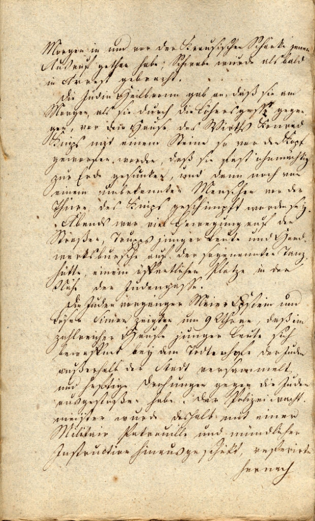 Situationsbericht der Polizeidirektion Fulda für die Zeit des 13.-24. August 1819, ausgefertigt vom Polizeidirektor Scheffer in Fulda, 1819