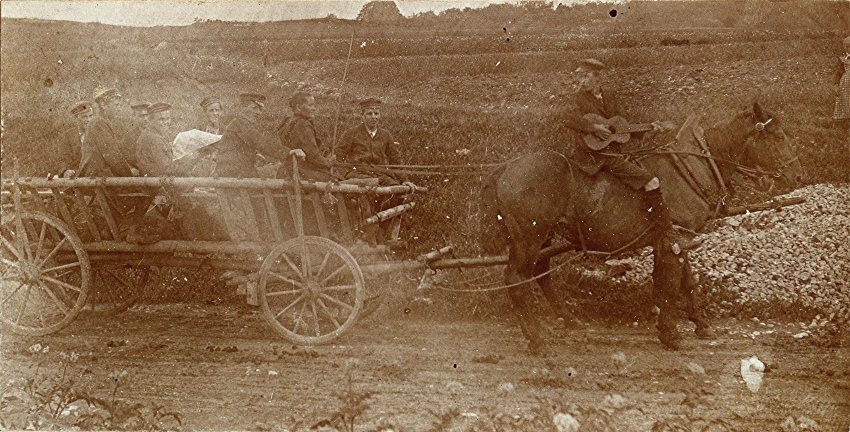 Wandervogel Leiterwagenfahrt mit Hans Blüher in der Schwäbischen Alb um 1904
