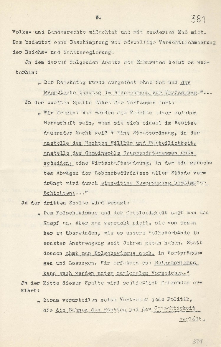 Verbot der Tageszeitung „Hessischer Kurier“, Kassel, bis einschliesslich 22.02.1933