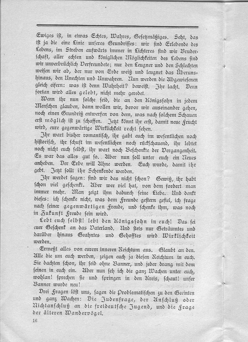 "An die Führer. Eine Osterrede von Adalbert Luntowski"

aus der Publikation: "Der Bund. Freie Blätter" (um 1912)