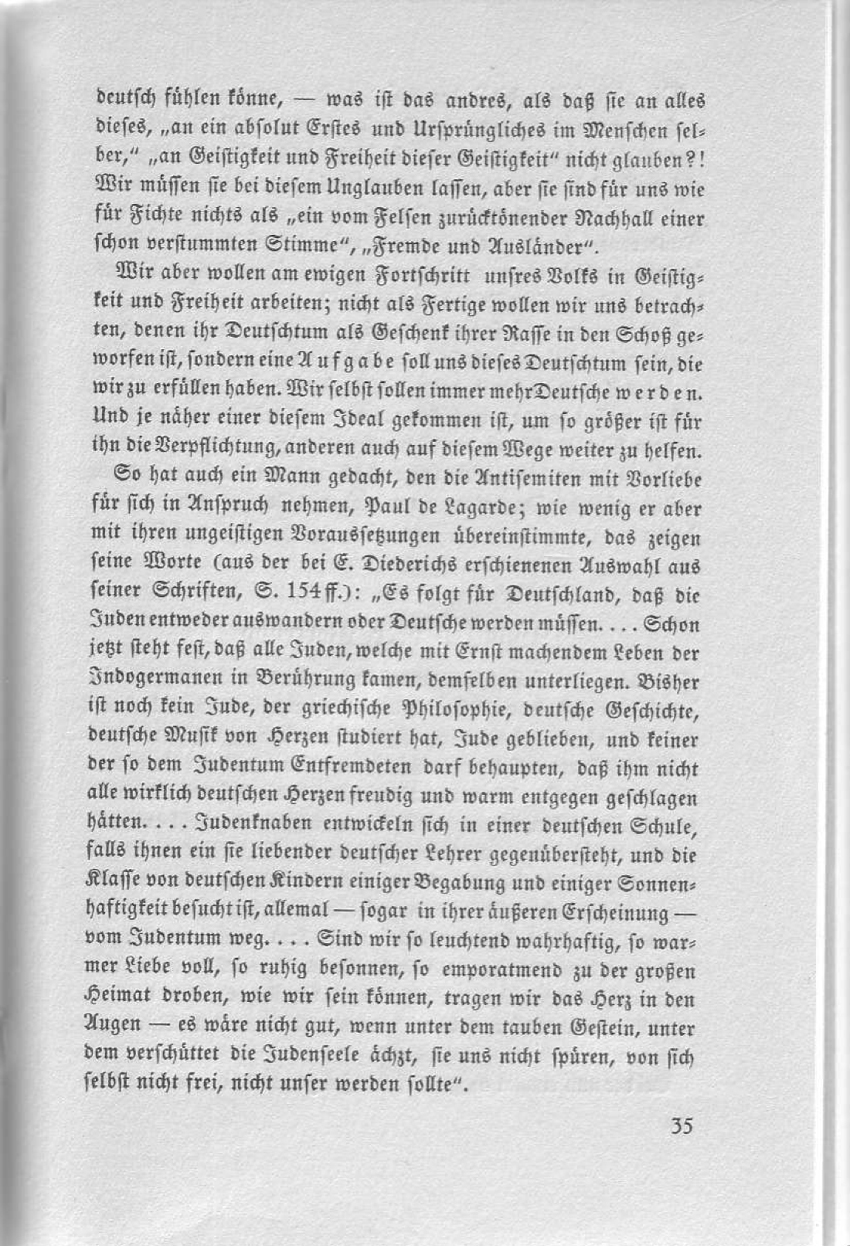 Artikel "Zur Judenfrage" aus: "Die Pachantei. Meinungsaustausch der Wandervögel", Heft 2/1914