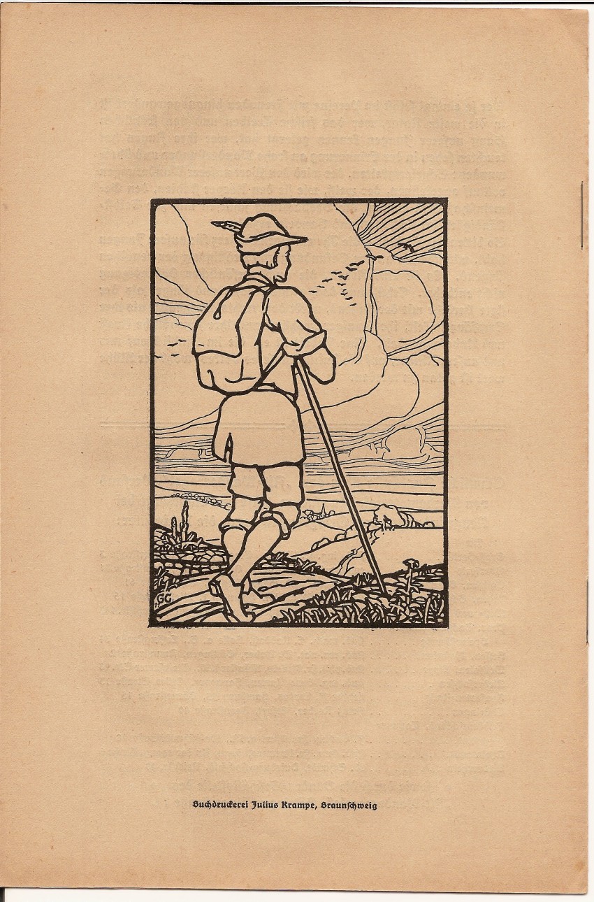 Werbeblatt des Alt-Wandervogel, Bund für Jugendwanderungen, um 1911