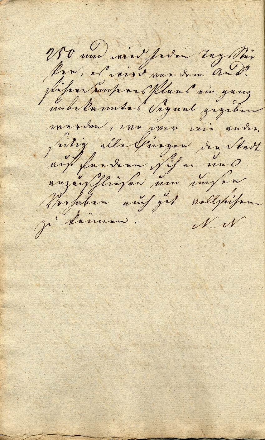Anonymes Rundschreiben aus dem Jahr 1819 an die Bürger der Stadt Fulda, das die Bürger der Stadt auffordert, die Juden aus Fulda zu vertreiben.