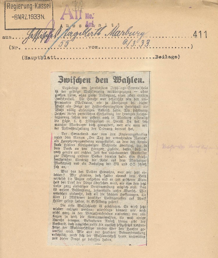 „Zwischen den Wahlen“
