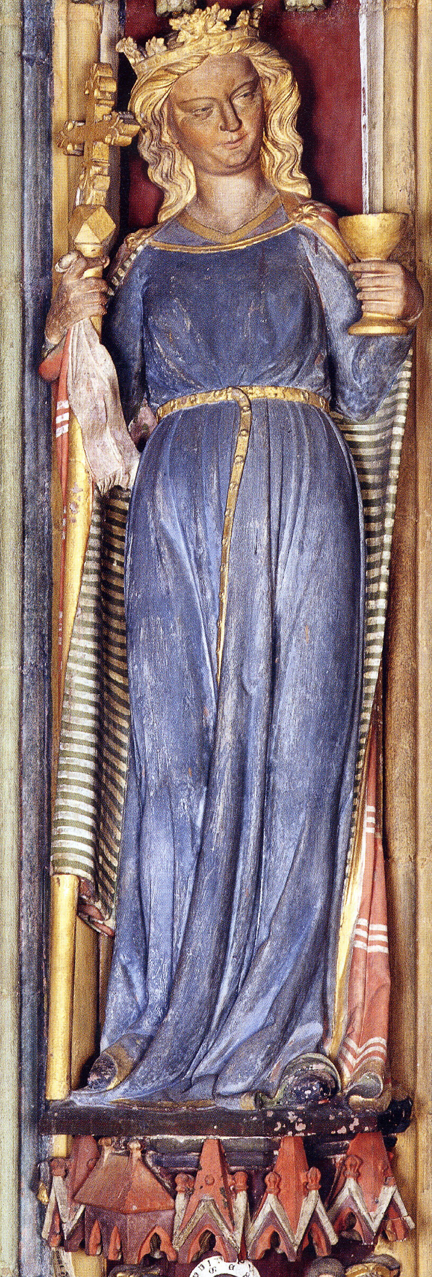 Synagoga und Ecclesia: Archivolten-Skulpturen im Hauptportal des Freiburger Münsters, um 1300