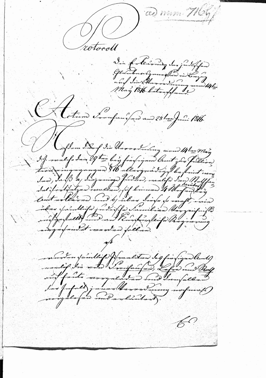 Aufstellung über die persönlichen und gewerblichen Verhältnisse der in Roth lebenden jüdischen Familien, 1816/17