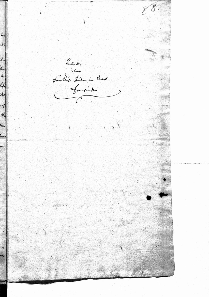Aufstellung über die persönlichen und gewerblichen Verhältnisse der in Roth lebenden jüdischen Familien, 1816/17