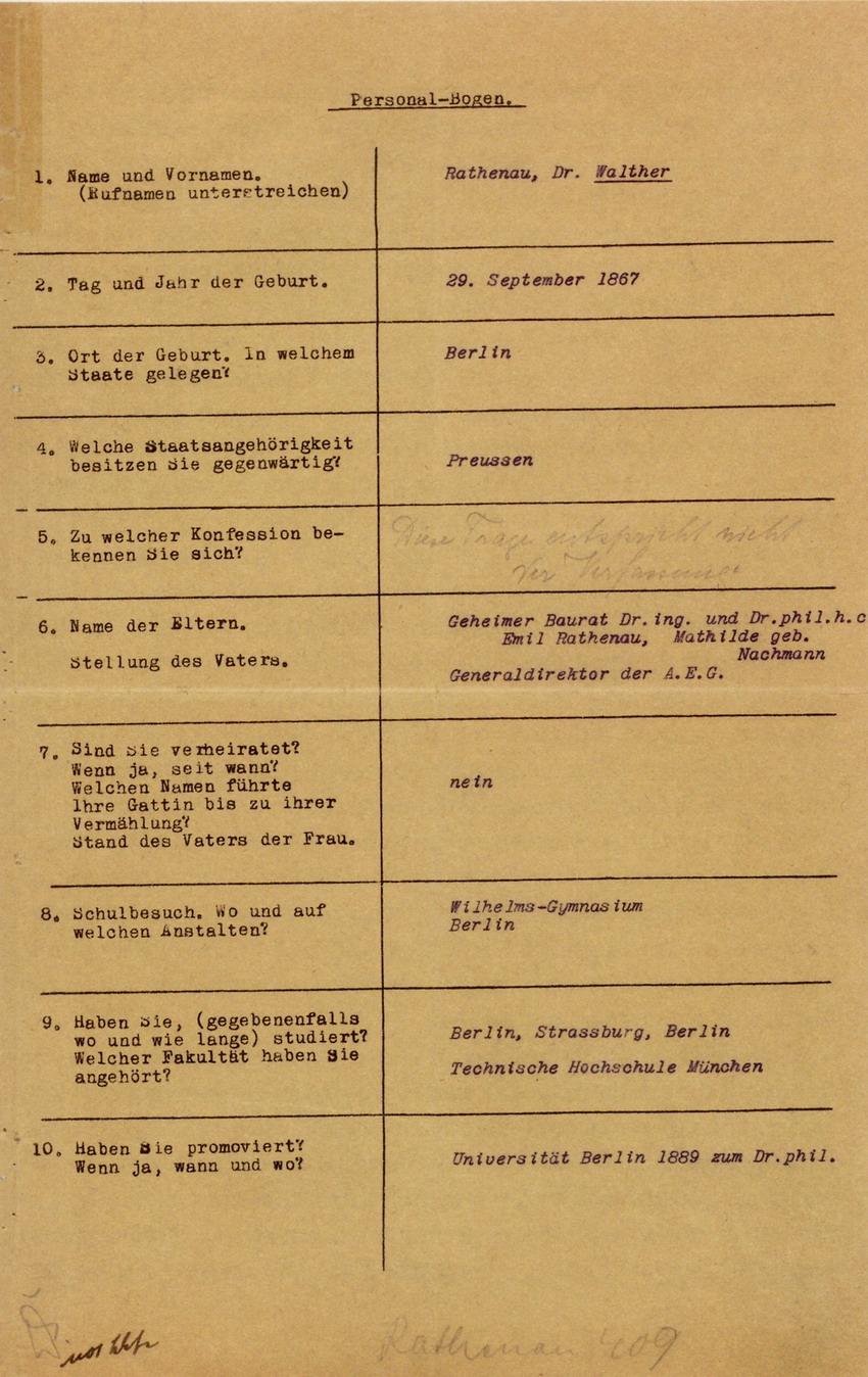 Walther Rathenau, "Diese Frage entspricht nicht der Verfassung", 1922