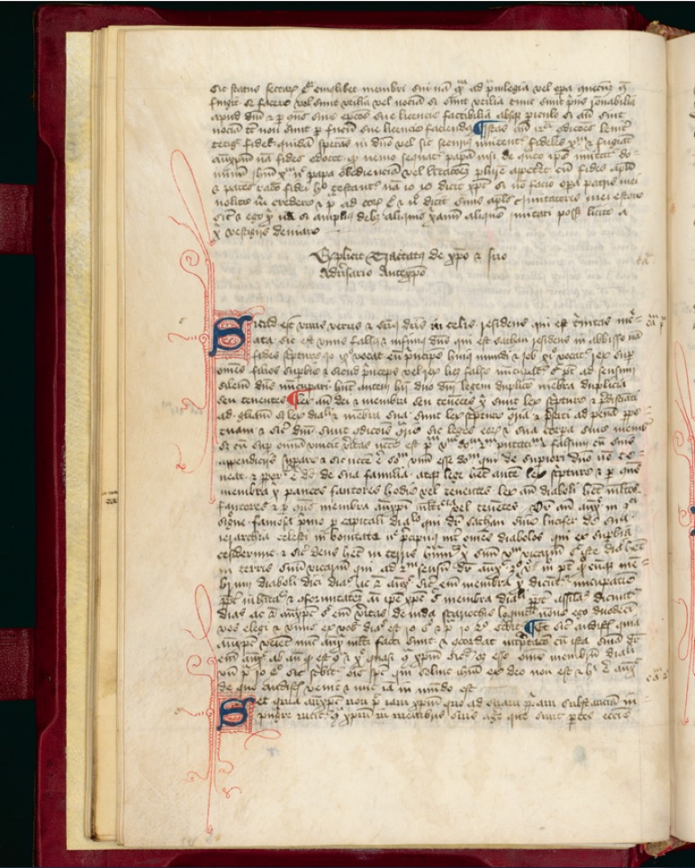 De Christo et suo adversario Antichristo, 1384