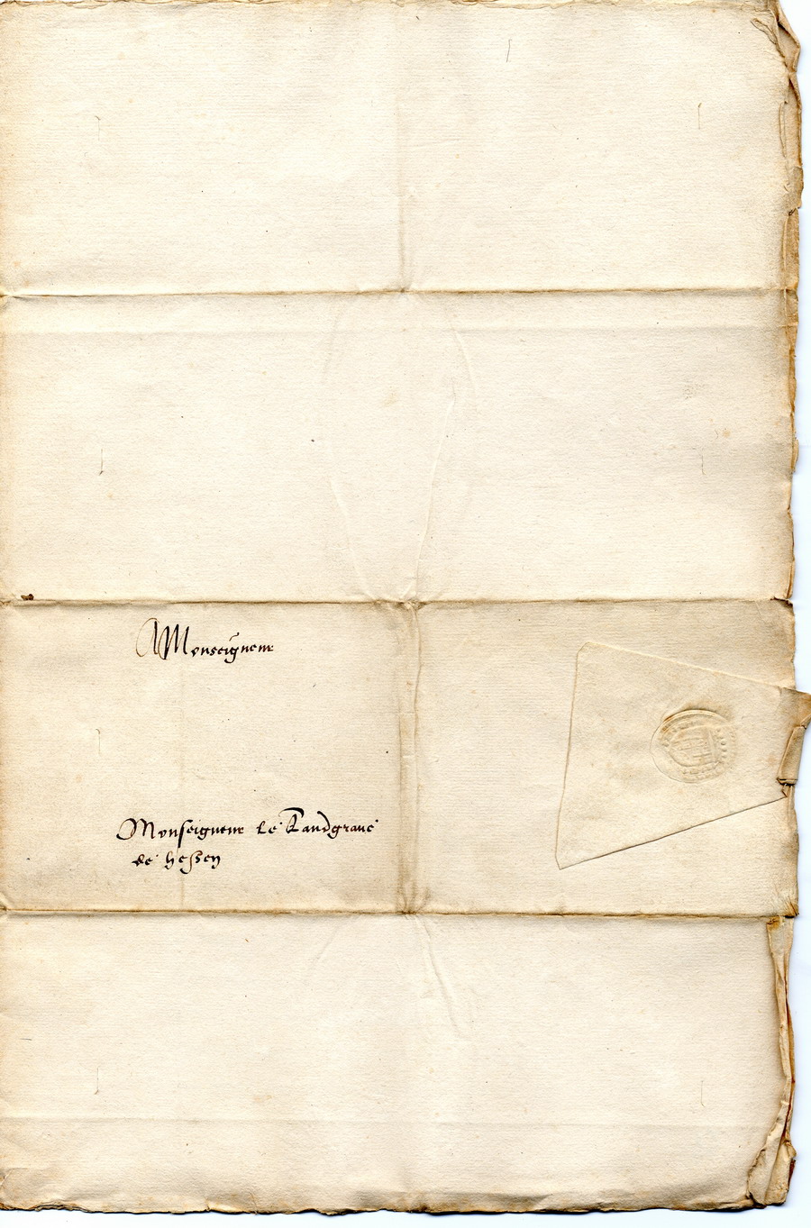 François de Coligny-d’Andelot an Landgraf Philipp von Hessen, 14. März 1563