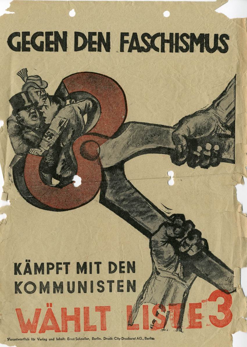 Flugblatt zur Reichstagswahl vom 05. März 1933