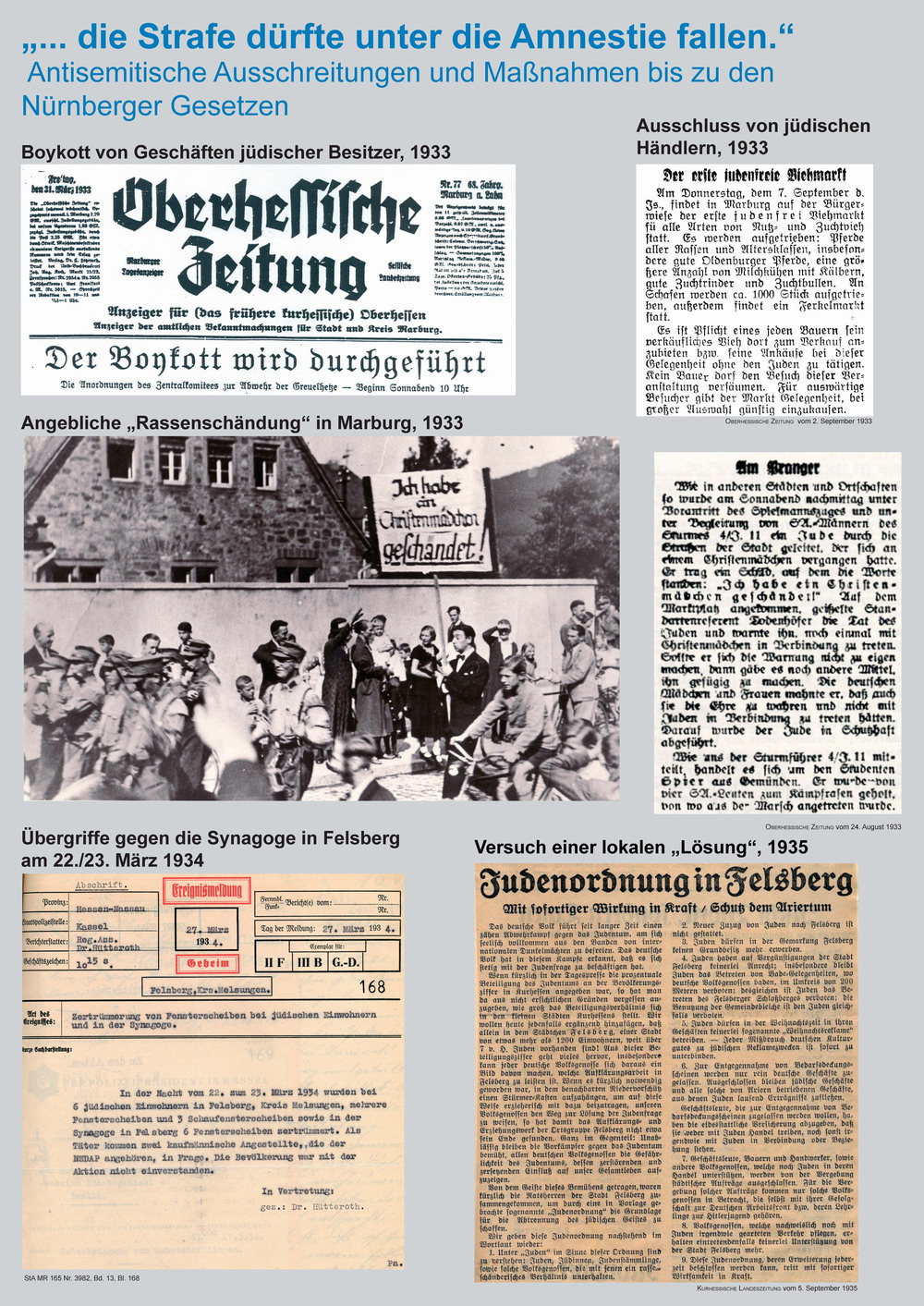 I. Ausgrenzung und Verfolgung 1933-1937/38 I. Ausgrenzung und Verfolgung 1933-1937/38