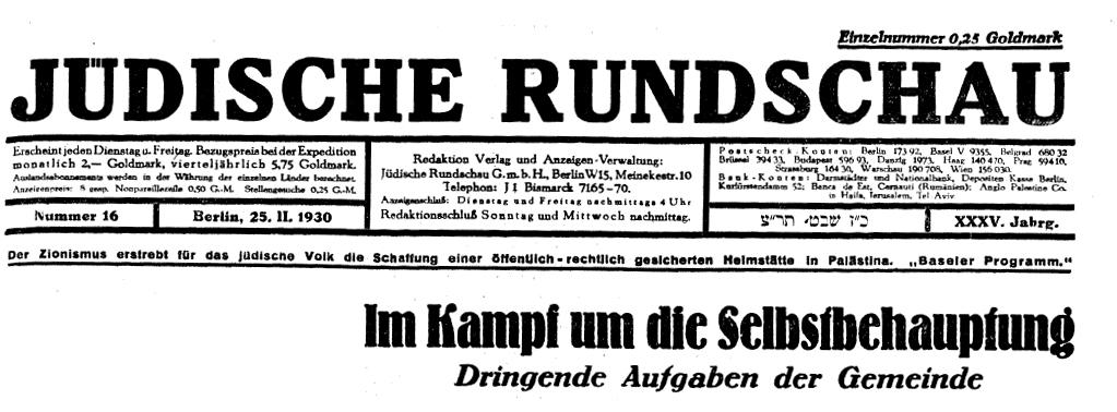 Juden in der Weimarer Republik