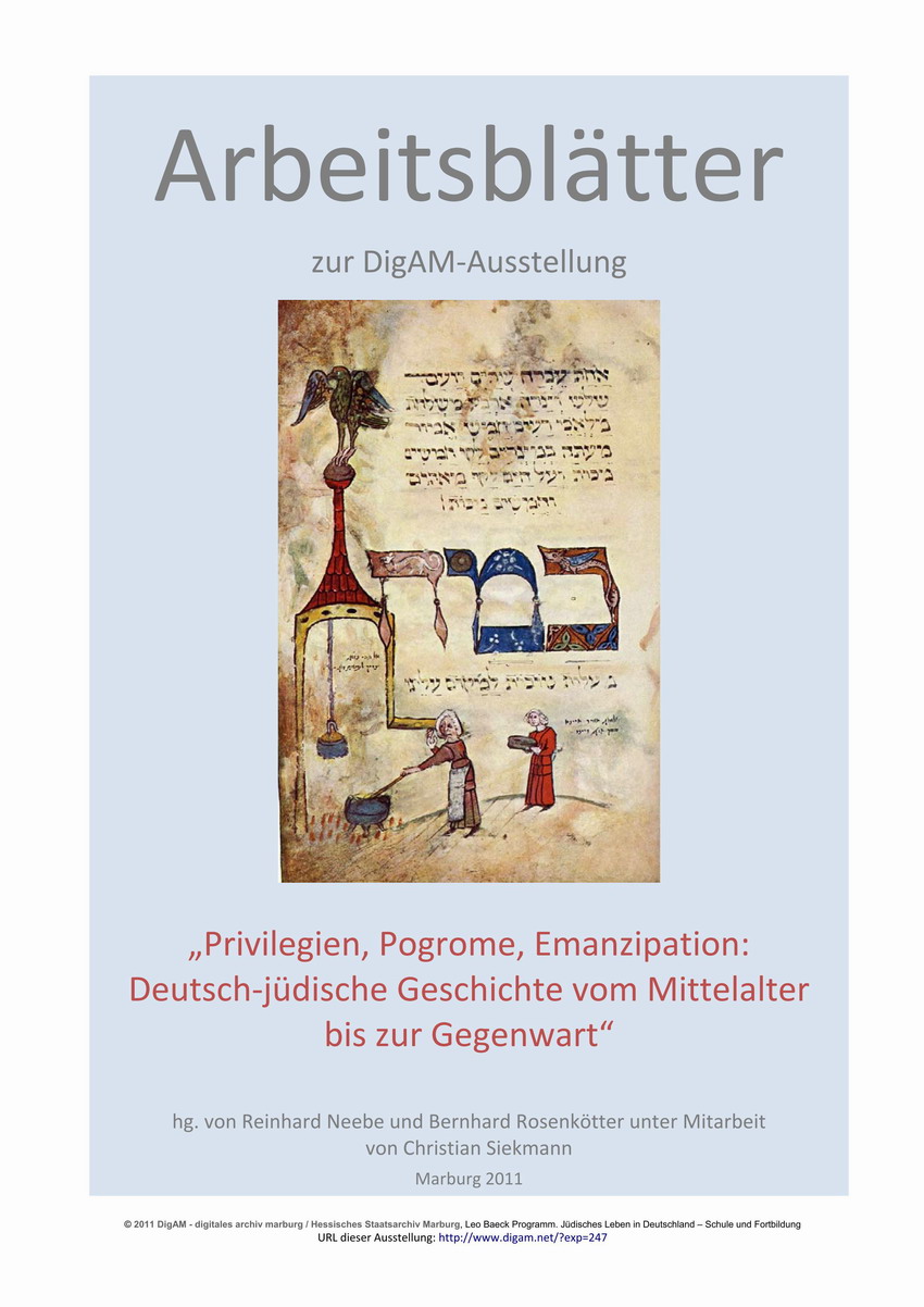 ARBEITSBLÄTTER: JUDENPOLITIK IN DER NEUZEIT 17.-19. JH. ARBEITSBLÄTTER: JUDENPOLITIK IN DER NEUZEIT 17.-19. JH.