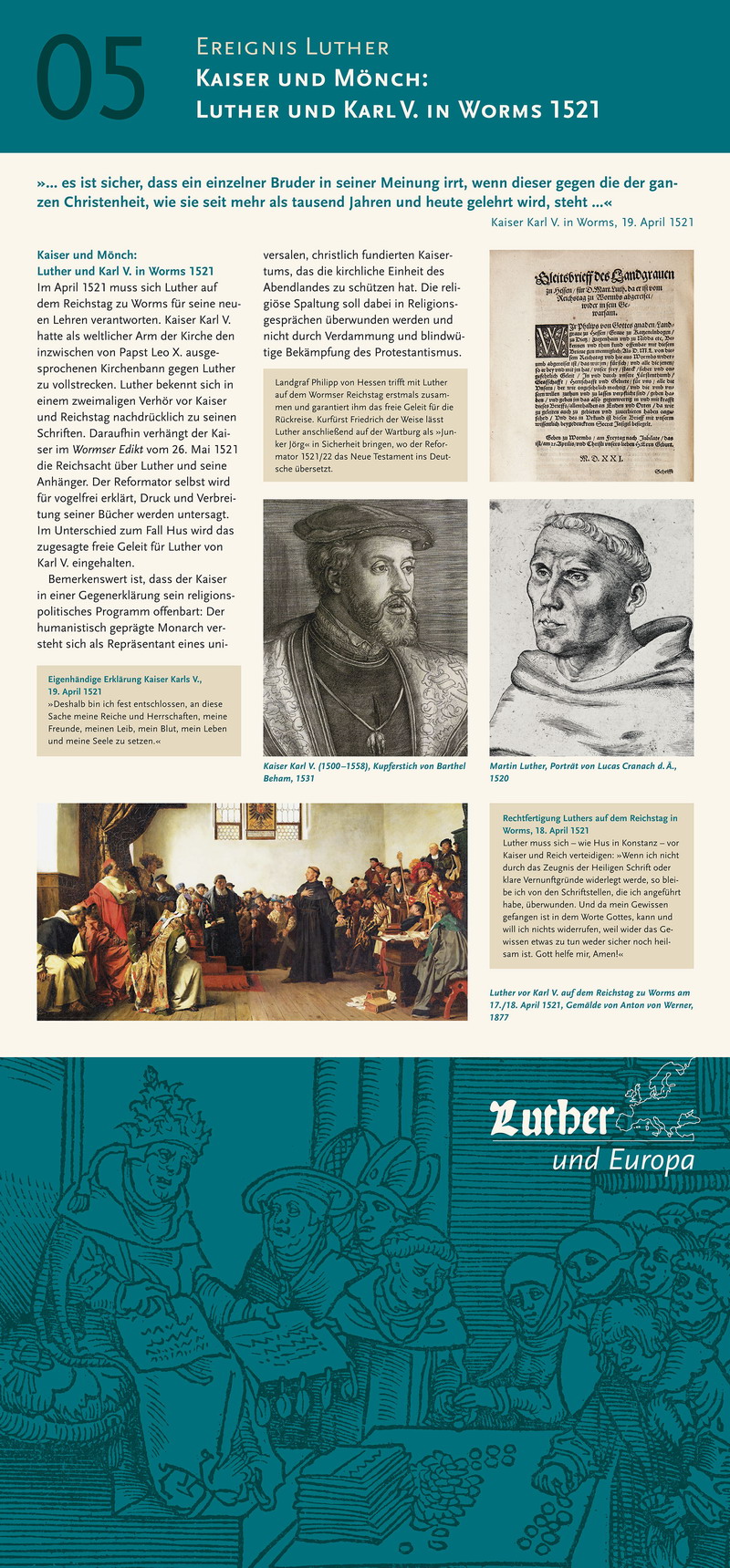 Kaiser und Mönch: Luther und Karl V. in Worms 1521 Kaiser und Mönch: Luther und Karl V. in Worms 1521