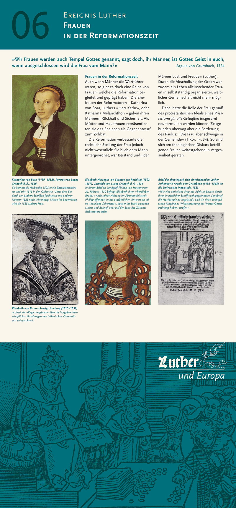 Frauen in der Reformationszeit Frauen in der Reformationszeit