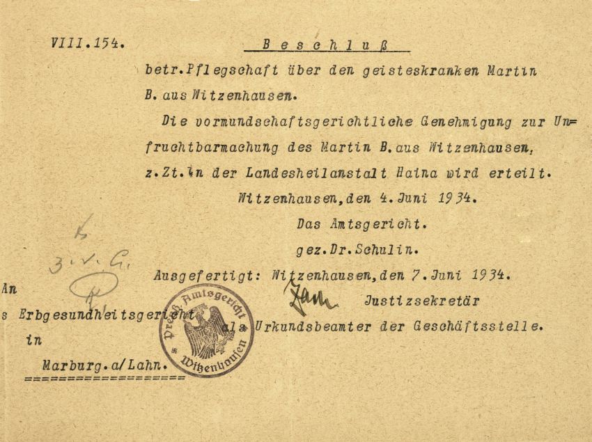 Der Umgang mit den Zwangssterilisationen in den Nachkriegsjahren und die heutige Erinnerung an die Opfer der NS-Zeit Der Umgang mit den Zwangssterilisationen in den Nachkriegsjahren und die heutige Erinnerung an die Opfer der NS-Zeit