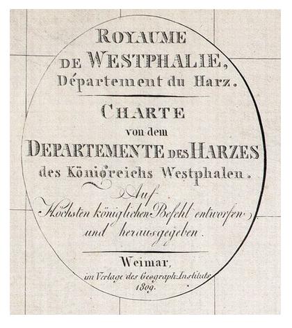 Geografische Übersicht über die Gebiete des neuen Staates Westphalen Geografische Übersicht über die Gebiete des neuen Staates Westphalen