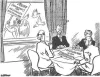 Karikatur von Low im "Daily Herald", London, zu EVG und Stalin-Note 1952 Bild zur Ausstellung Stalin-Note 1952